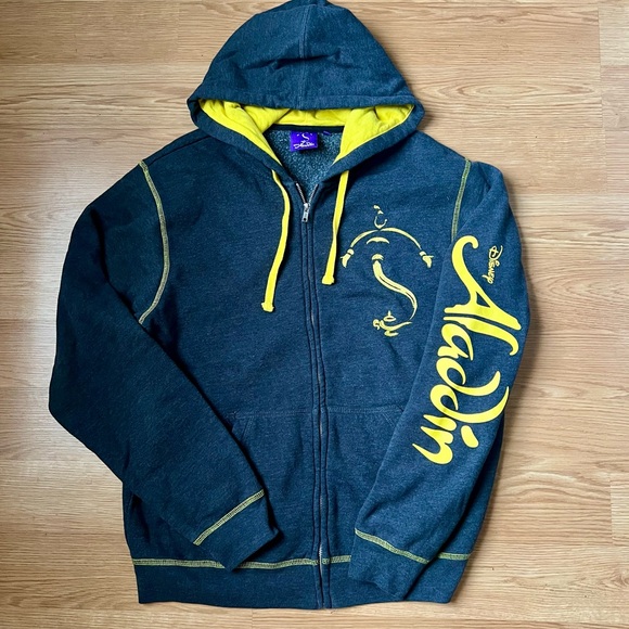 Disney Sweaters - Disney Aladdin Vtg Zip up Sweater